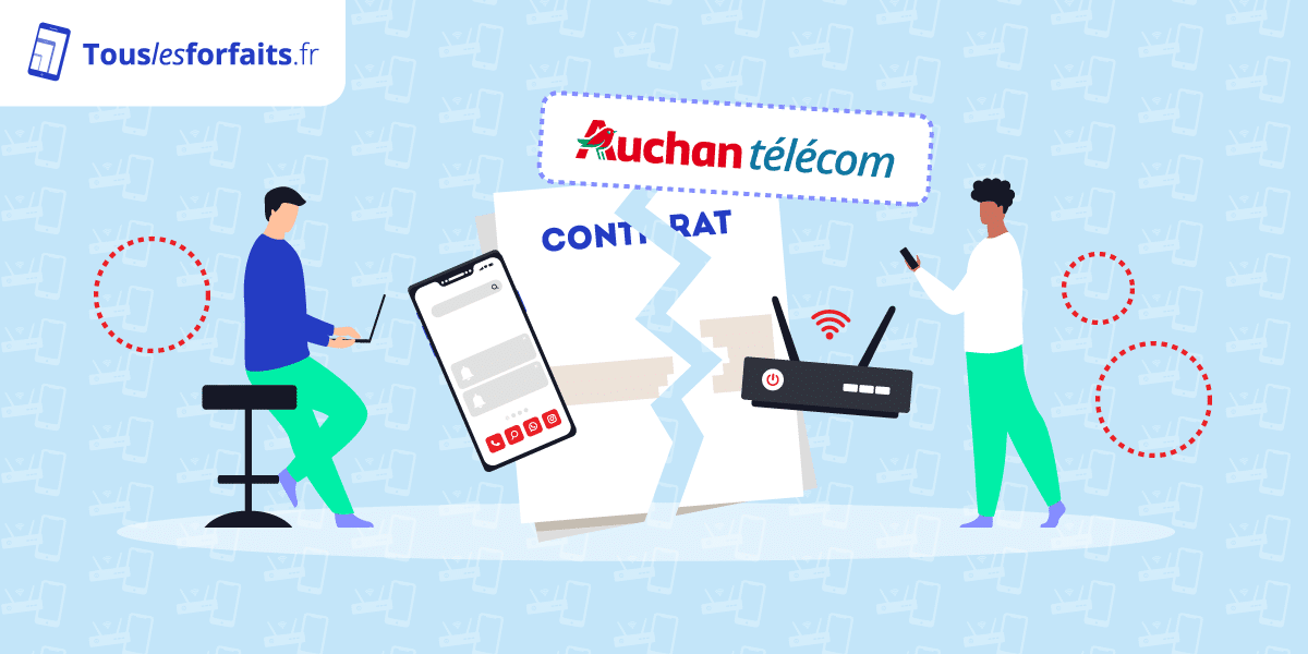 Resiliation forfait mobile Auchan telecom