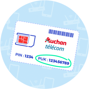 Code PUK Auchan télécom