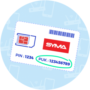Code PUK Syma mobile