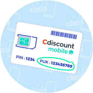 Code PUK Cdiscount mobile
