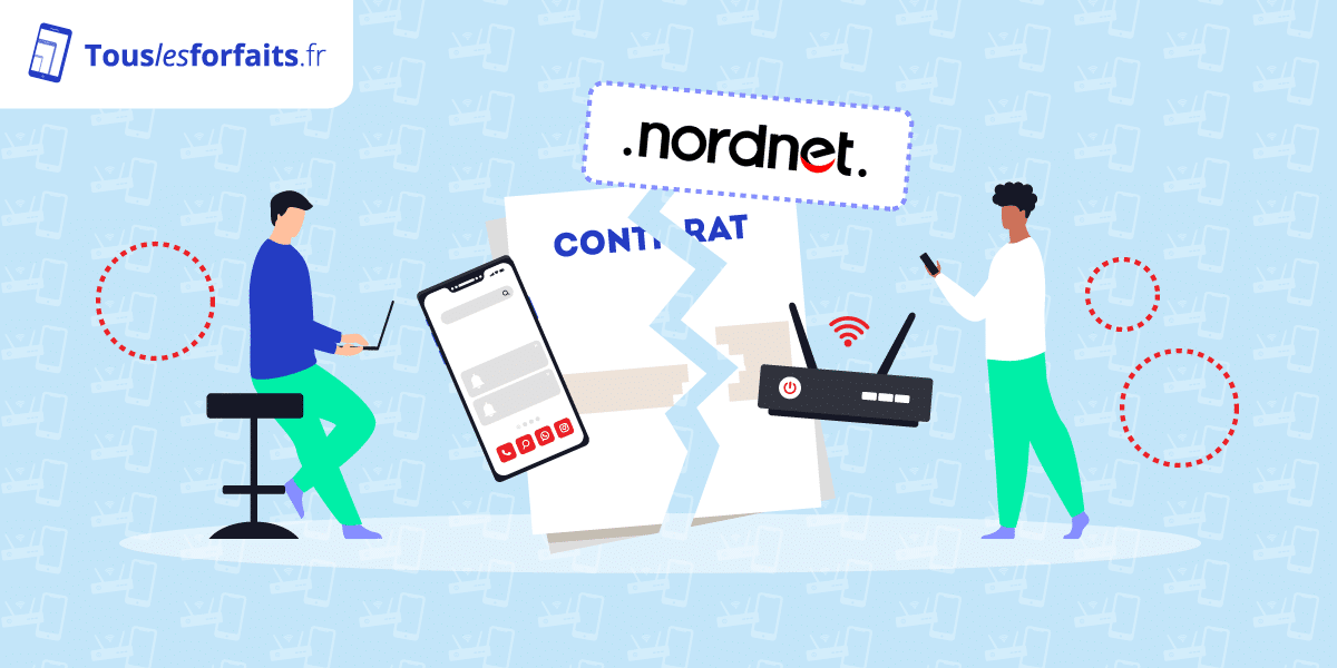 Resiliation forfait mobile et box internet Nordnet