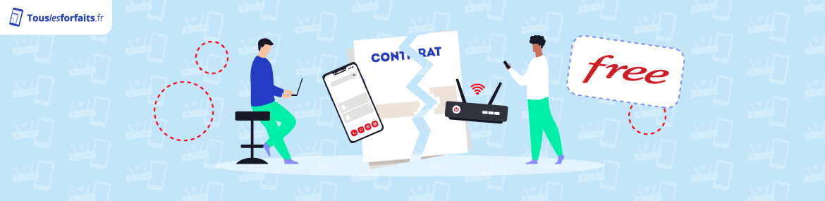 Resilier forfait mobile Free et Freebox
