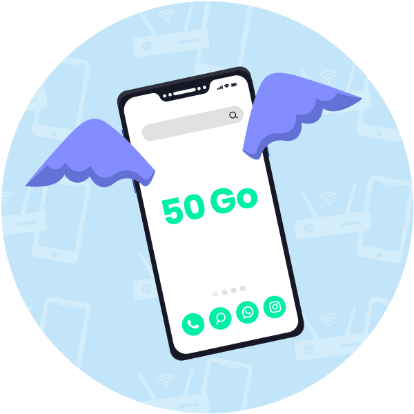 Forfait mobile 50 Go