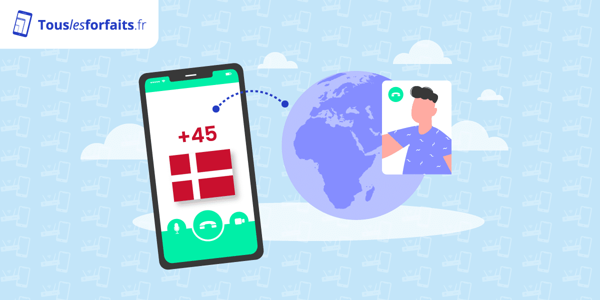 Appeler le Danemark depuis la France avec un forfait mobile