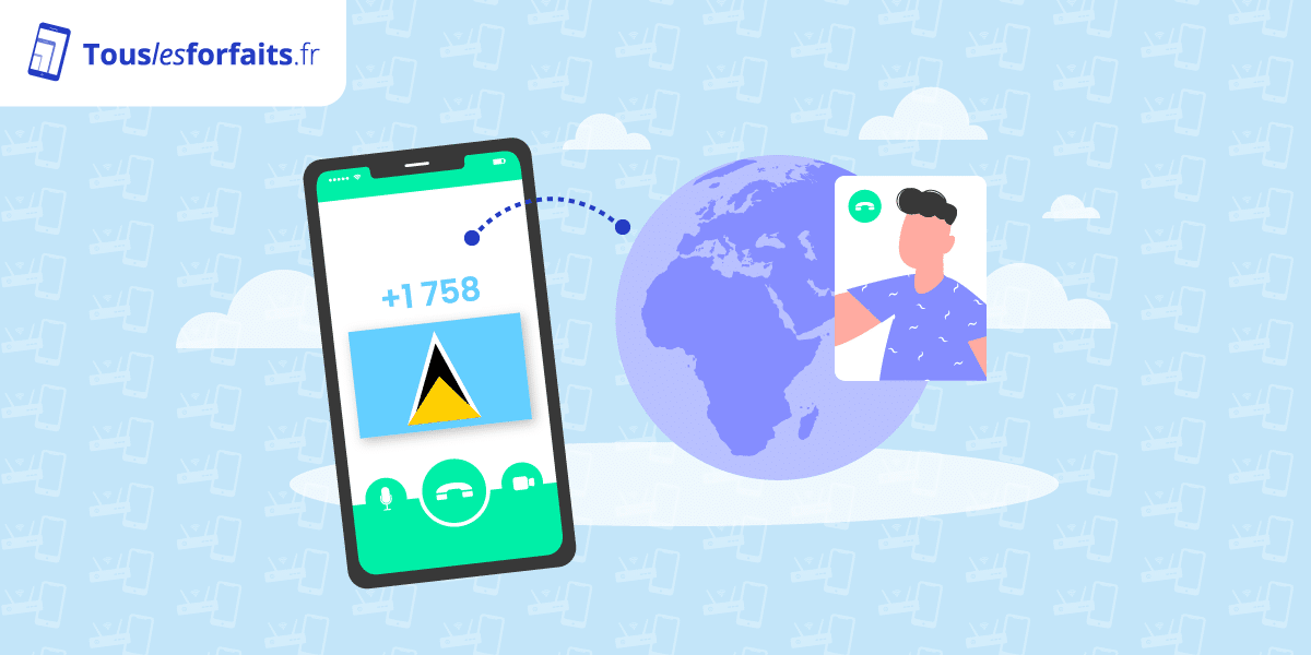 Indicatif et forfaits mobiles pour appeler Sainte-Lucie