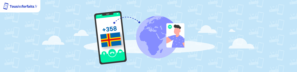 Appeler vers les îles Aland avec un téléphone