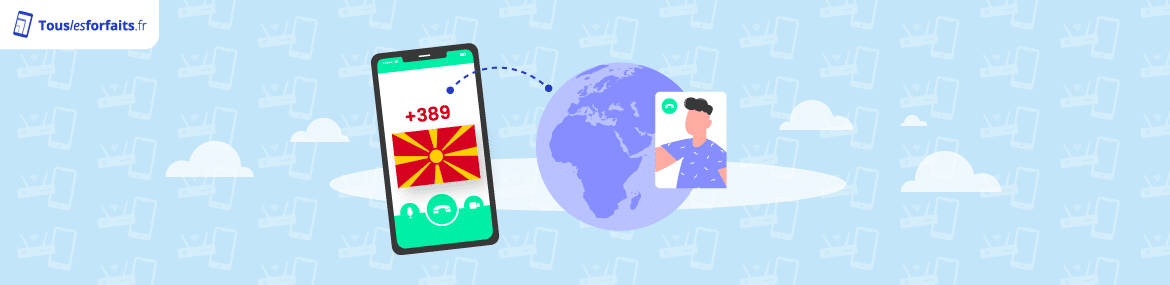 Forfaits mobiles et box internet pour appeler la Macédoine