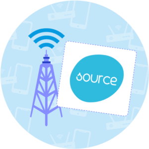 Antenne réseau mobile de l'opérateur Source
