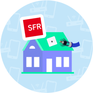 Le raccordement à la fibre de SFR en maison ou appartement