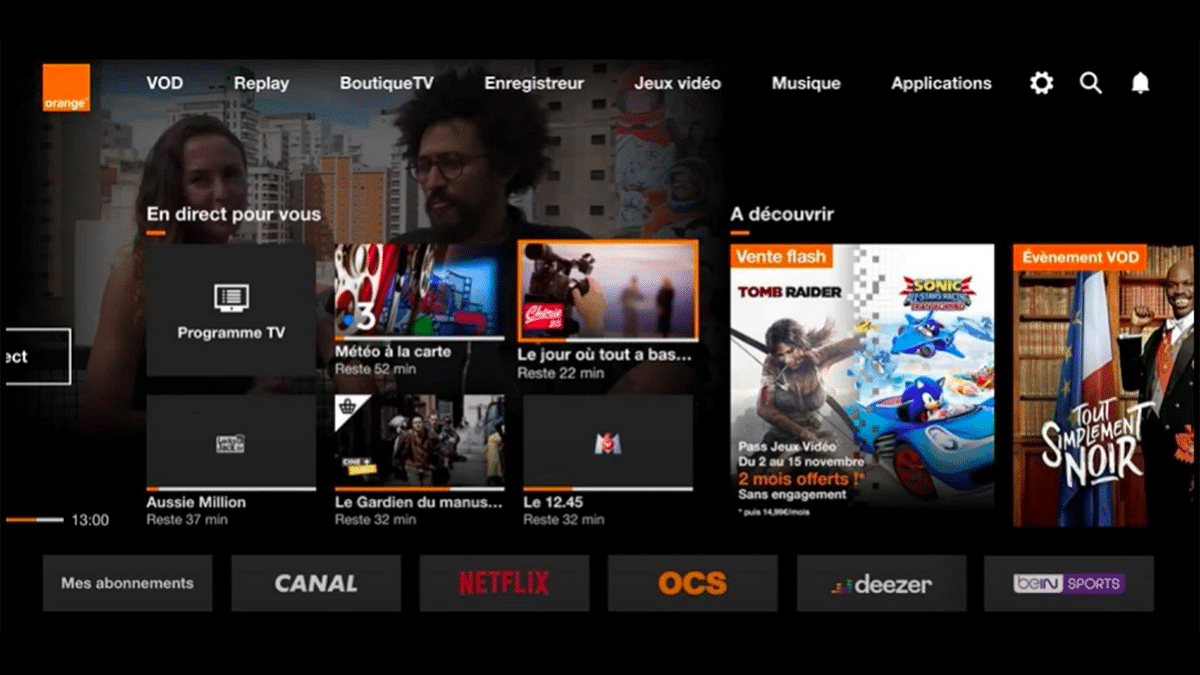 Test et avis de l'interface TV de la Livebox Max d'Orange