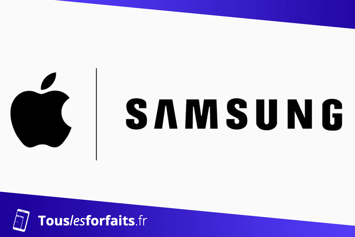 Apple leader devant Samsung
