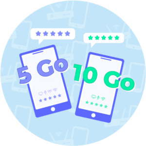 Comparatif des forfaits 5 Go et des forfaits 10 Go