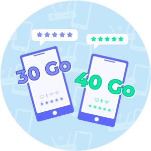 Les meilleurs forfaits 30 Go et forfaits 40 Go