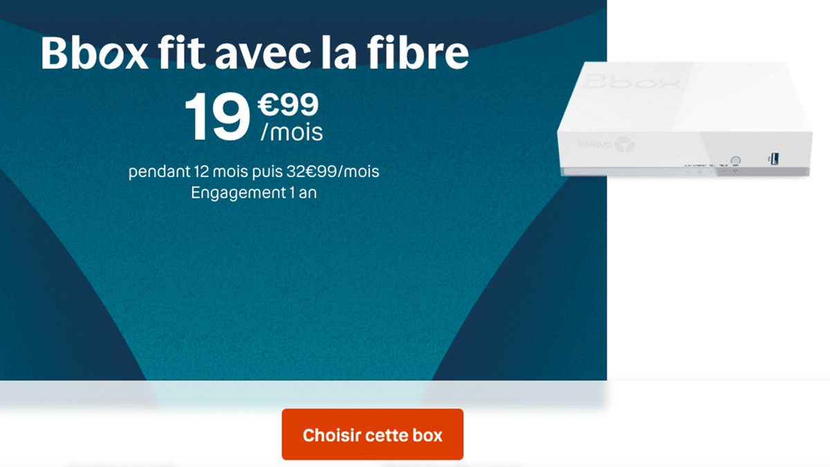 Bbox fit avec la fibre optique