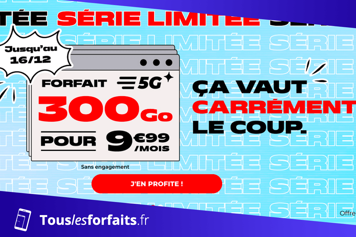 Forfait mobile NRJ 300 Go