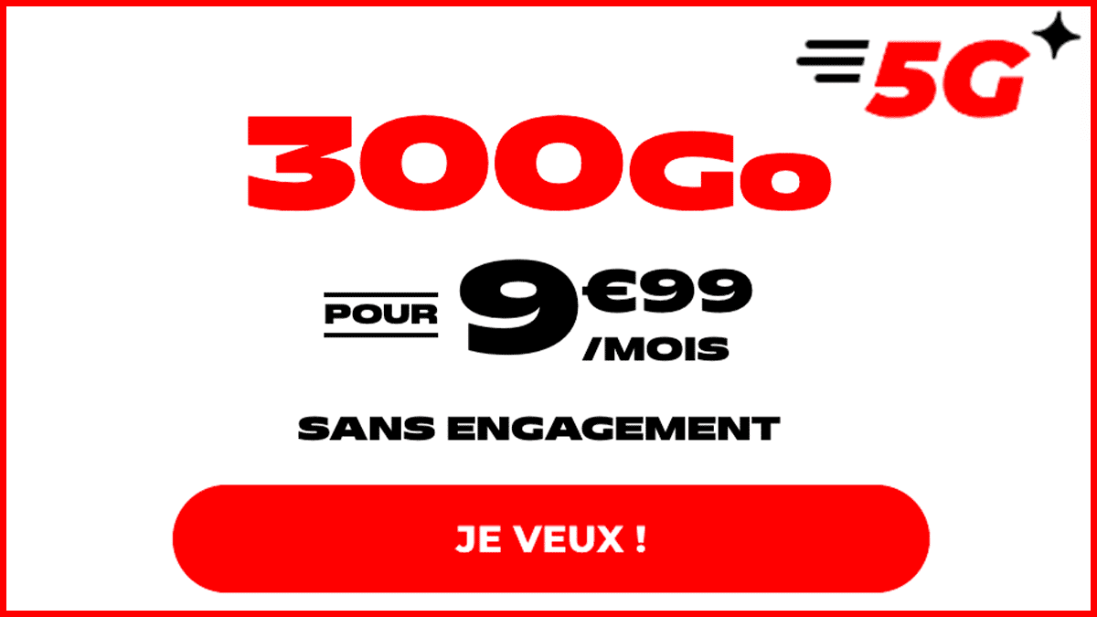 Sans engagement NRJ Mobile propose un forfait 300 Go