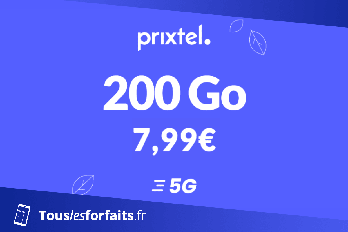 Oxygène forfait mobile Prixtel