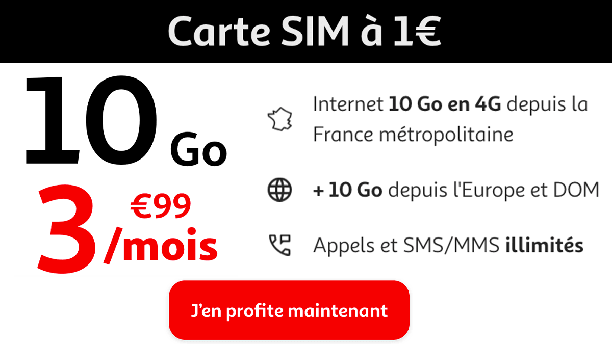 Sans engagement Auchan télécom forfait pas cher