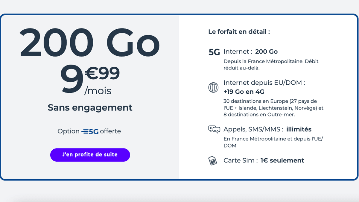 Soldes Cdiscount Cdiscount forfait 200 Go