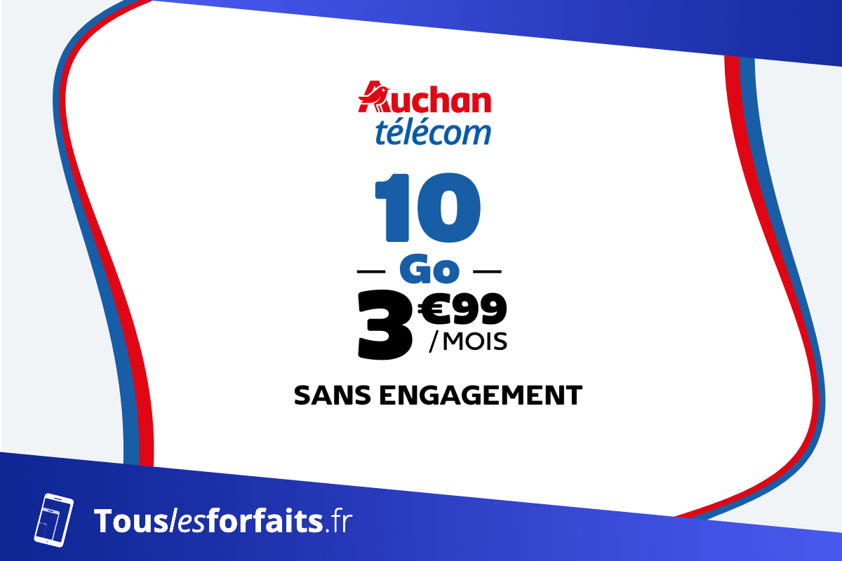 Forfait mobile pas cher Auchan