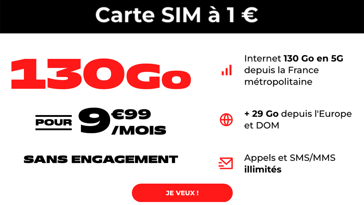Sans engagement NRJ Mobile forfait 5G