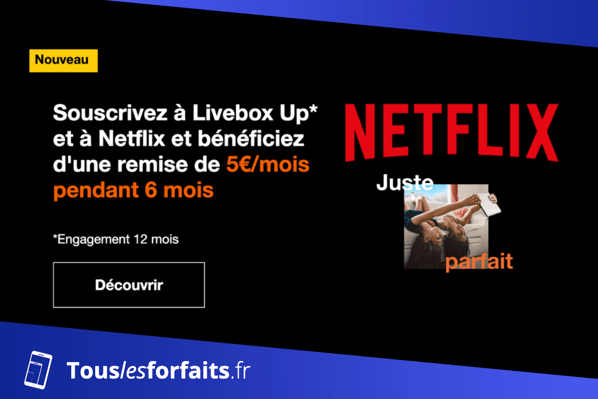 Netflix en promo avec la Livebox