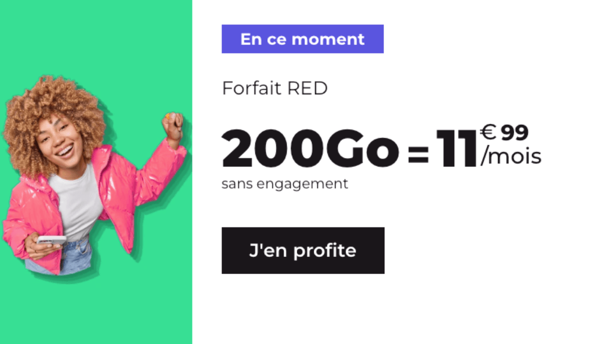 Forfait RED by SFR 200 Go en promotion