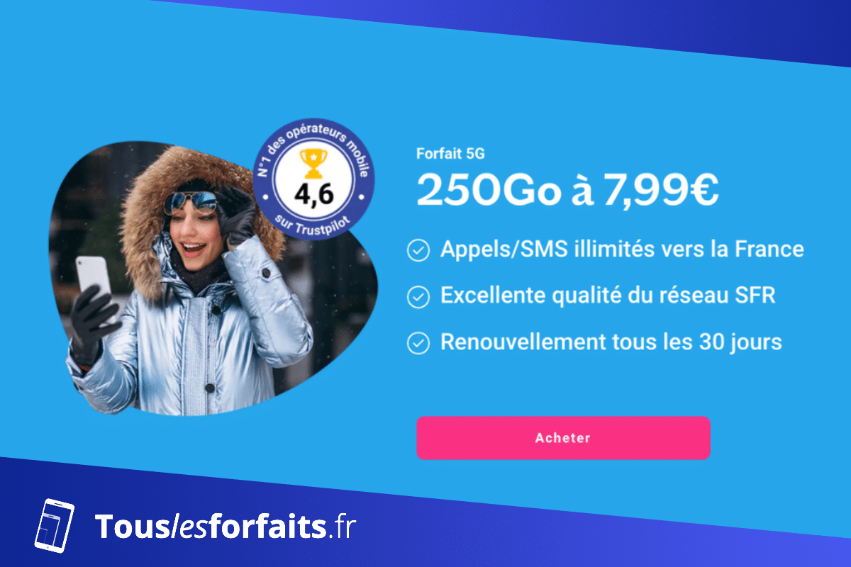 Forfait Lebara avec 250 Go