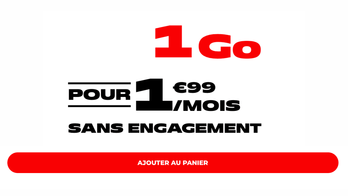 Forfait mobile en promo chez NRJ Mobile Forfait 1 Go de NRJ Mobile