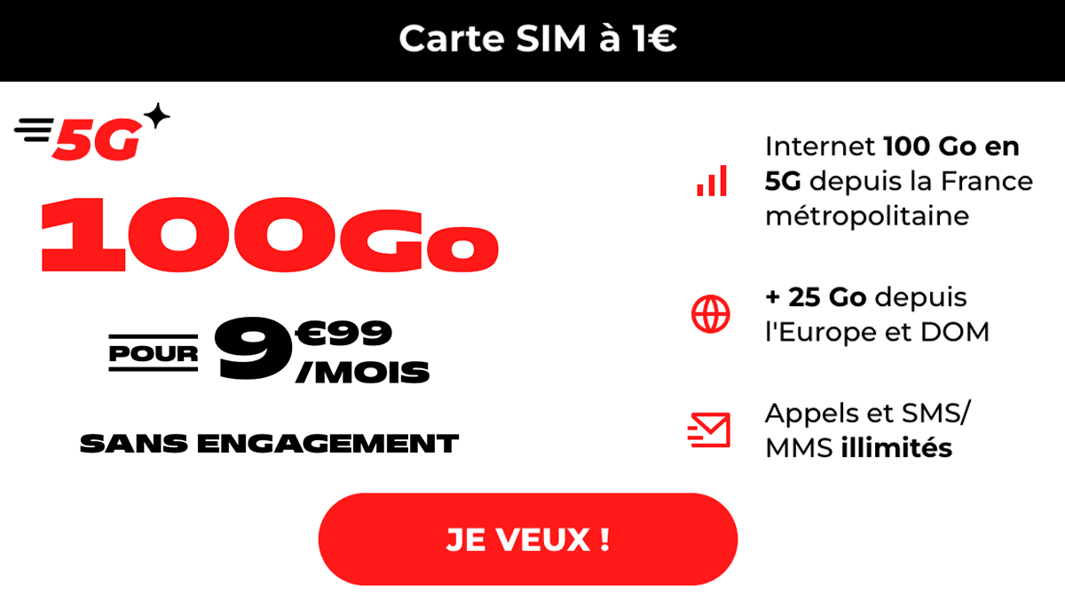 Forfait 100 Go NRJ Mobile forfait 100 Go