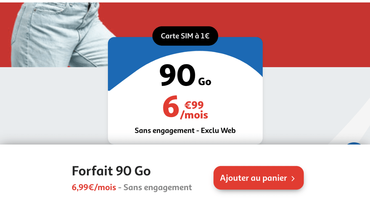 Forfait mobile avec 90 Go en promotion Forfait sans engagement 90 Go