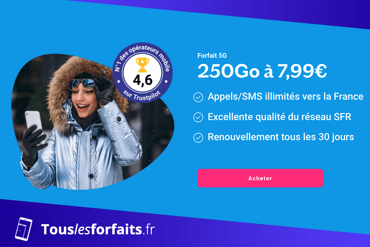 Forfait mobile 5G Lebara