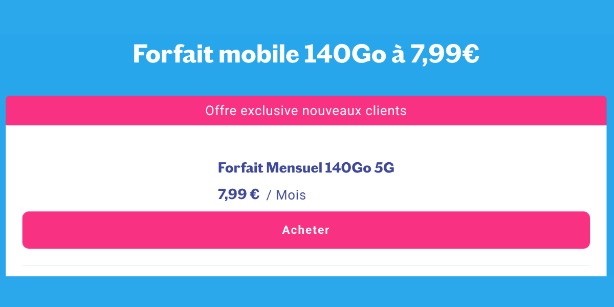 Forfait 140 Go pas cher signé Lebara Forfait 140 Go en promotion