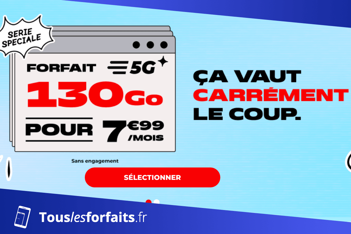 Forfait mobile 130 Go