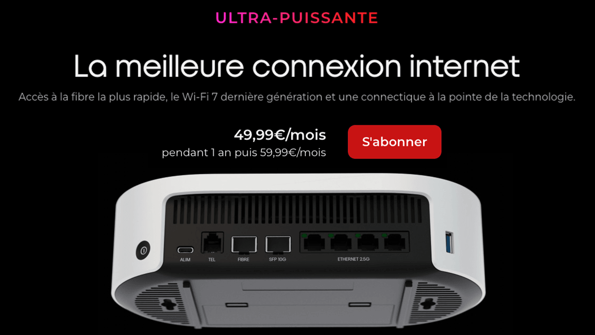 Sans engagement Freebox Ultra box internet