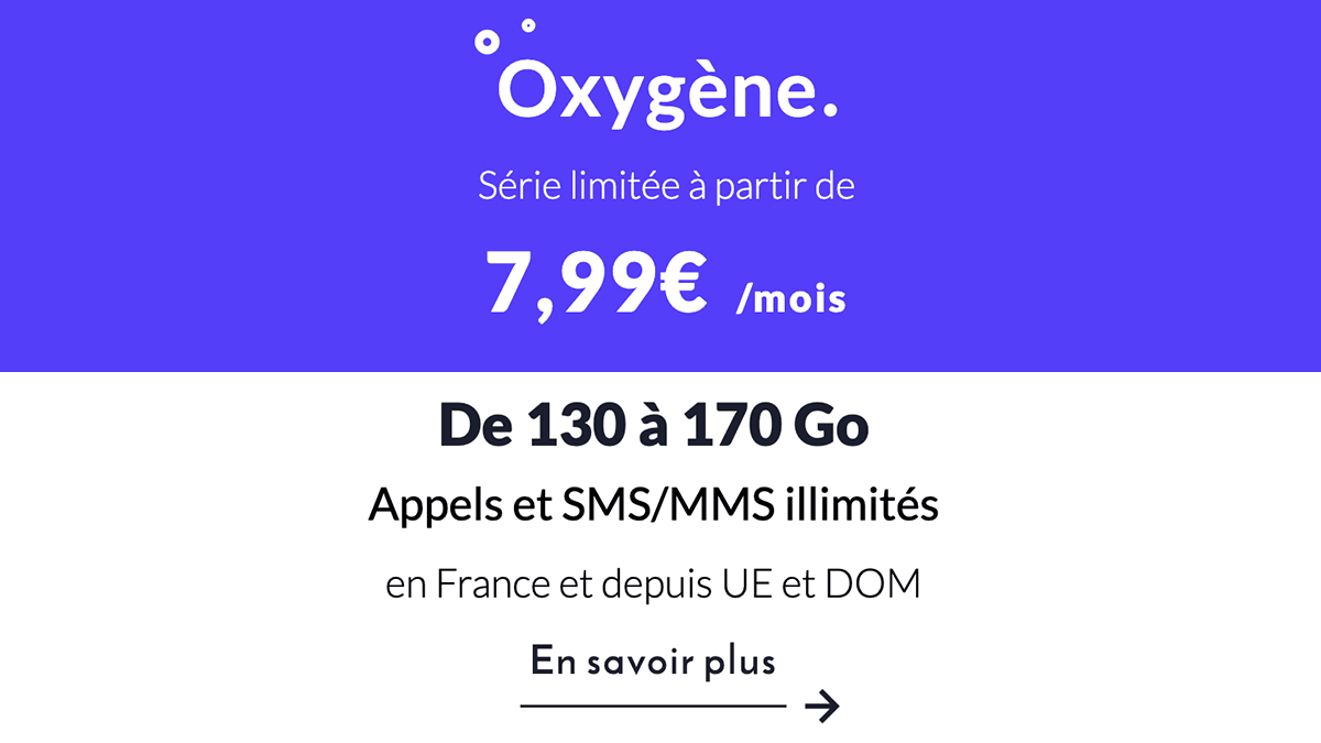 Sans engagement Prixtel forfait Oxygène