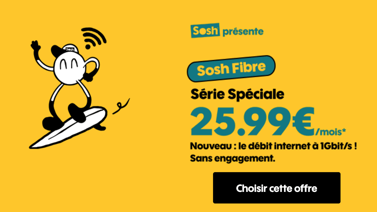 Sans engagement Boite Sosh box fibre