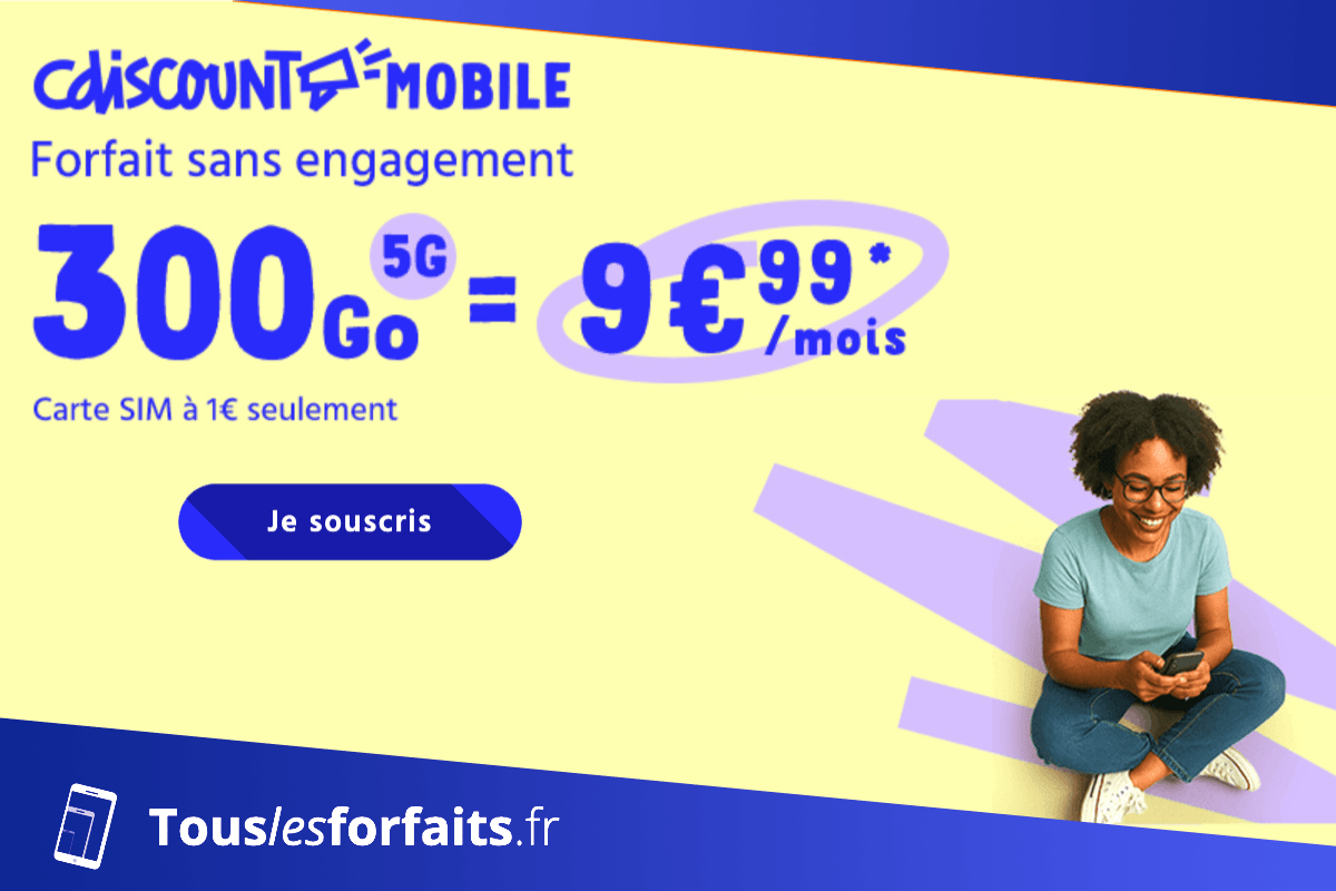 Forfait pas cher avec 300 Go