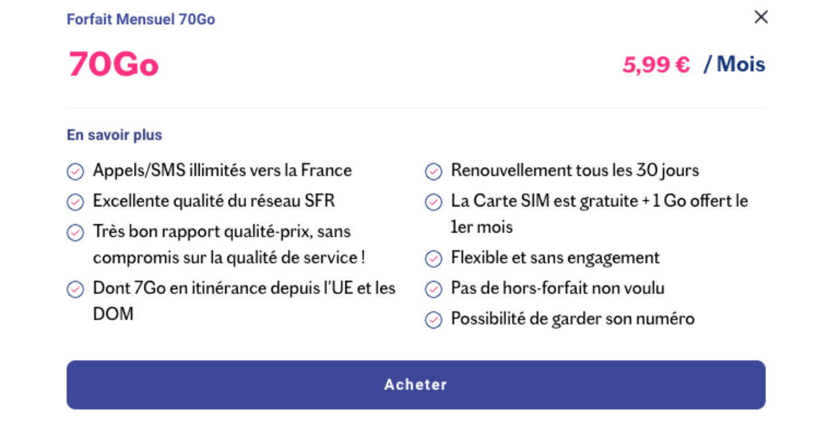 Forfait mobile en promo chez Lebara Forfait Lebara en promo