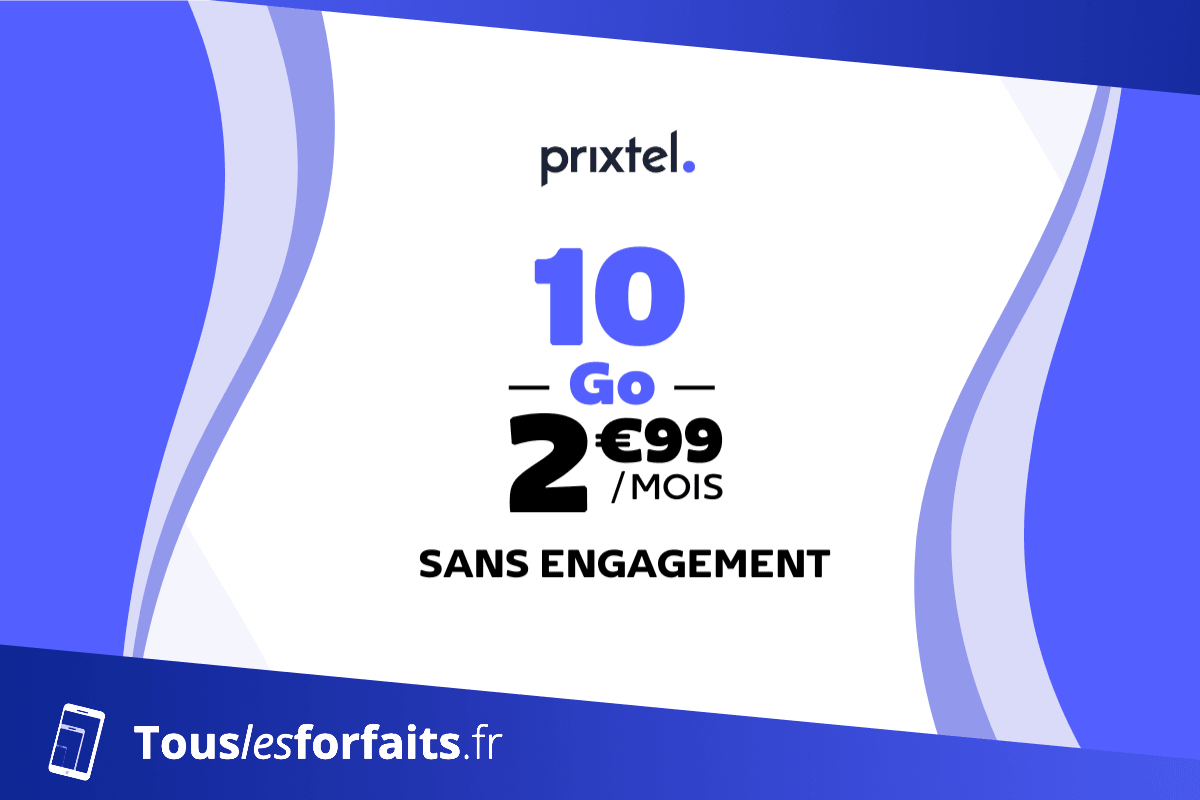 Forfait mobile en promotion chez Prixtel