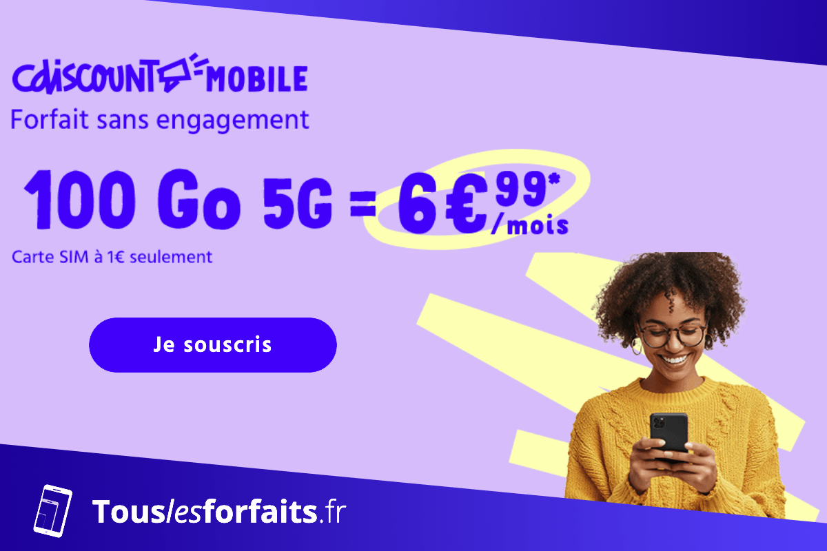 Forfait 5G Cdiscount Mobile