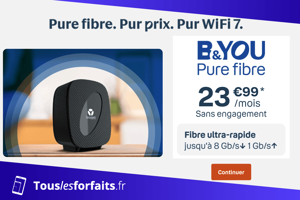 Offre internet BYOU Pure fibre