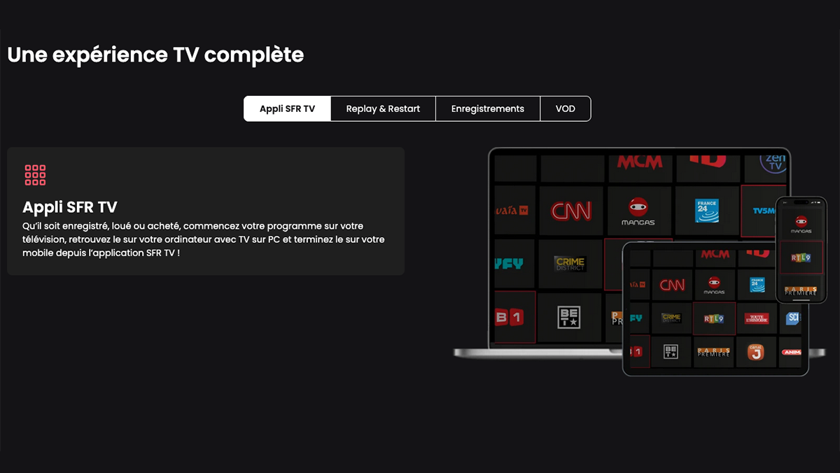 Avis sur l'interface TV de SFR Test de l'interface TV de la box Power S de SFR