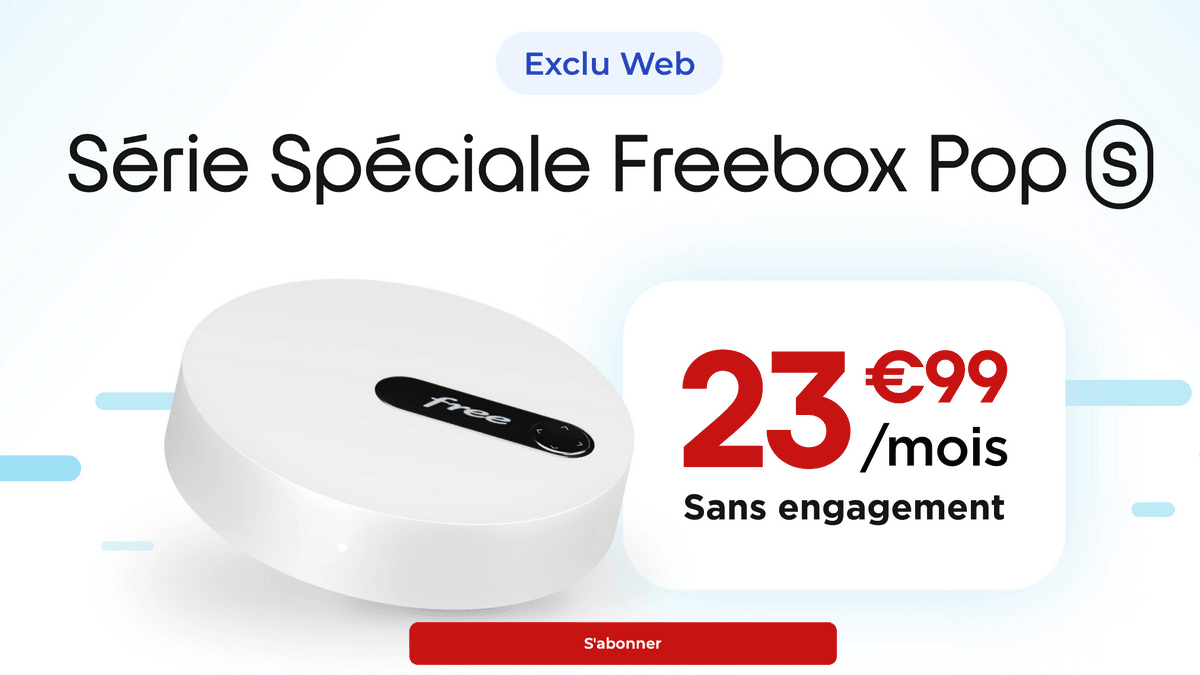 Série Spéciale Free Box internet Freebox Pop S
