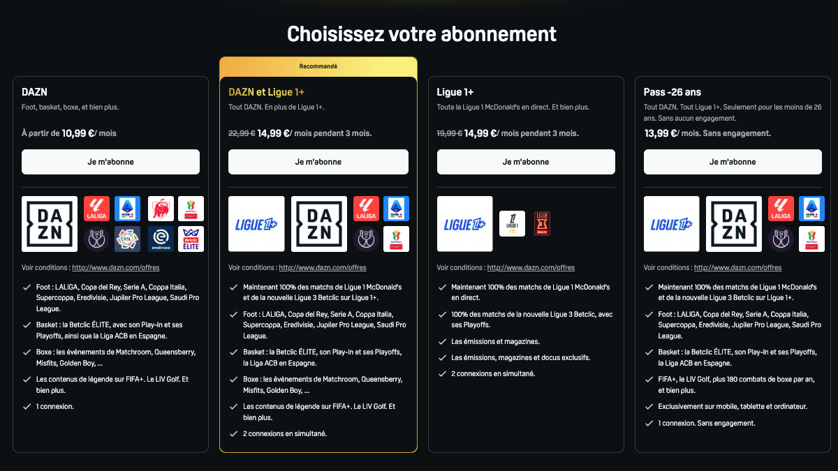 Foot Ligue 3 DAZN DAZN Ligue 3