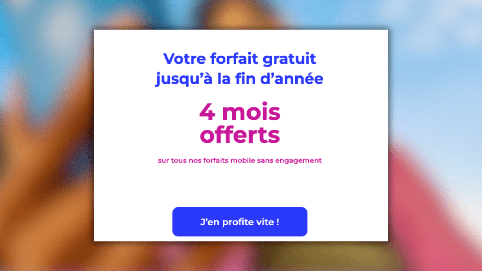 Offre forfait gratuit de La Poste Mobile