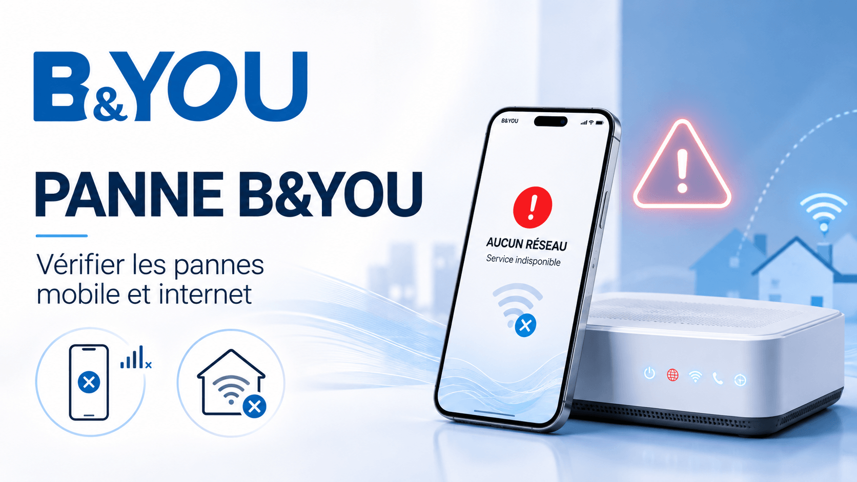 Pannes B&YOU Les pannes en cours chez B&YOU
